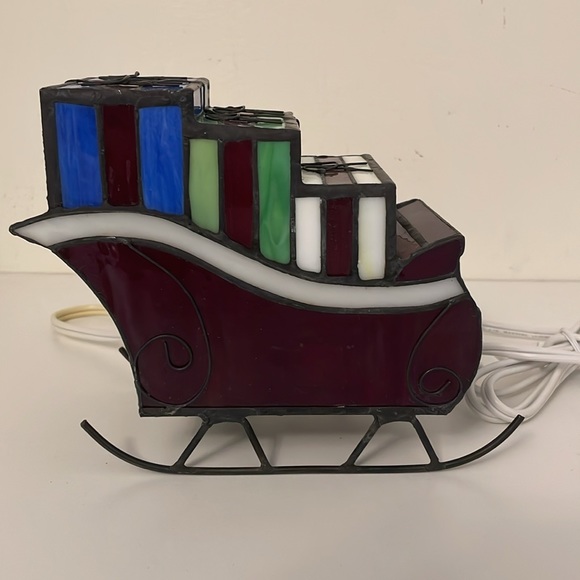 Stain glass/Metal Sleigh - Picture 5 of 13